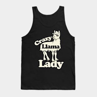 Crazy llama lady Tank Top